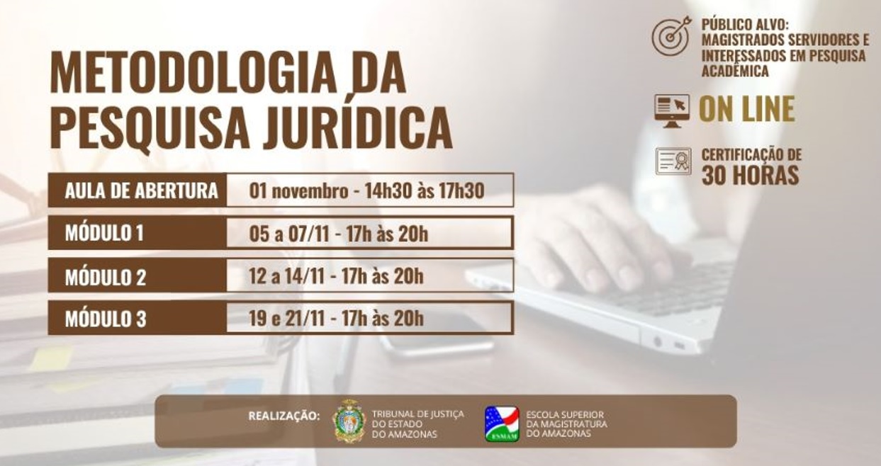 Esmam Curso Metodologia da Pesquisa Jurídica 